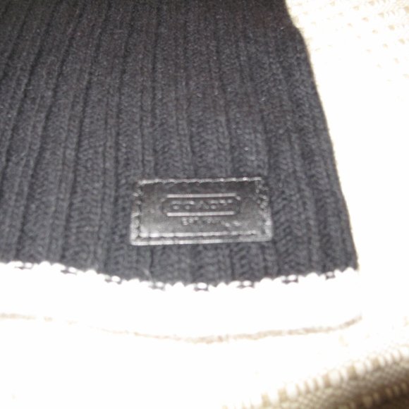 Coach Wool and Cashmere Blend Scarf - Picture 5 of 7